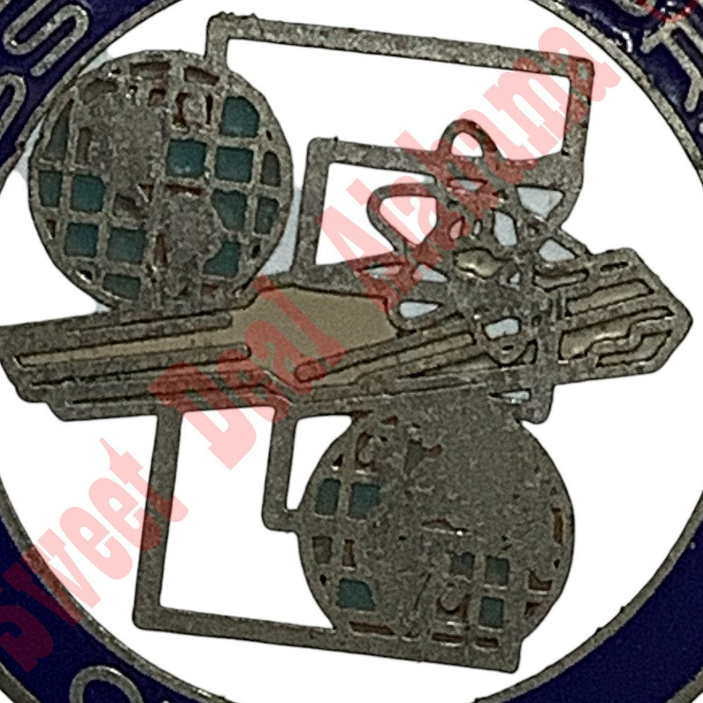 Vintage USS Enterprise CVN-65 Hat, Lapel or Tie Pin 1" Diameter