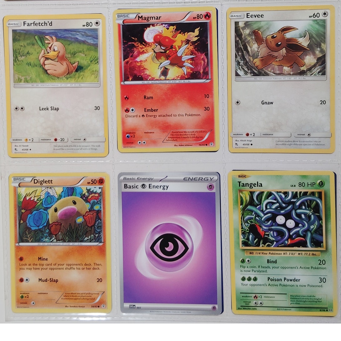 18 Random Pokémon Cards Pictured, Actual Photos Provided