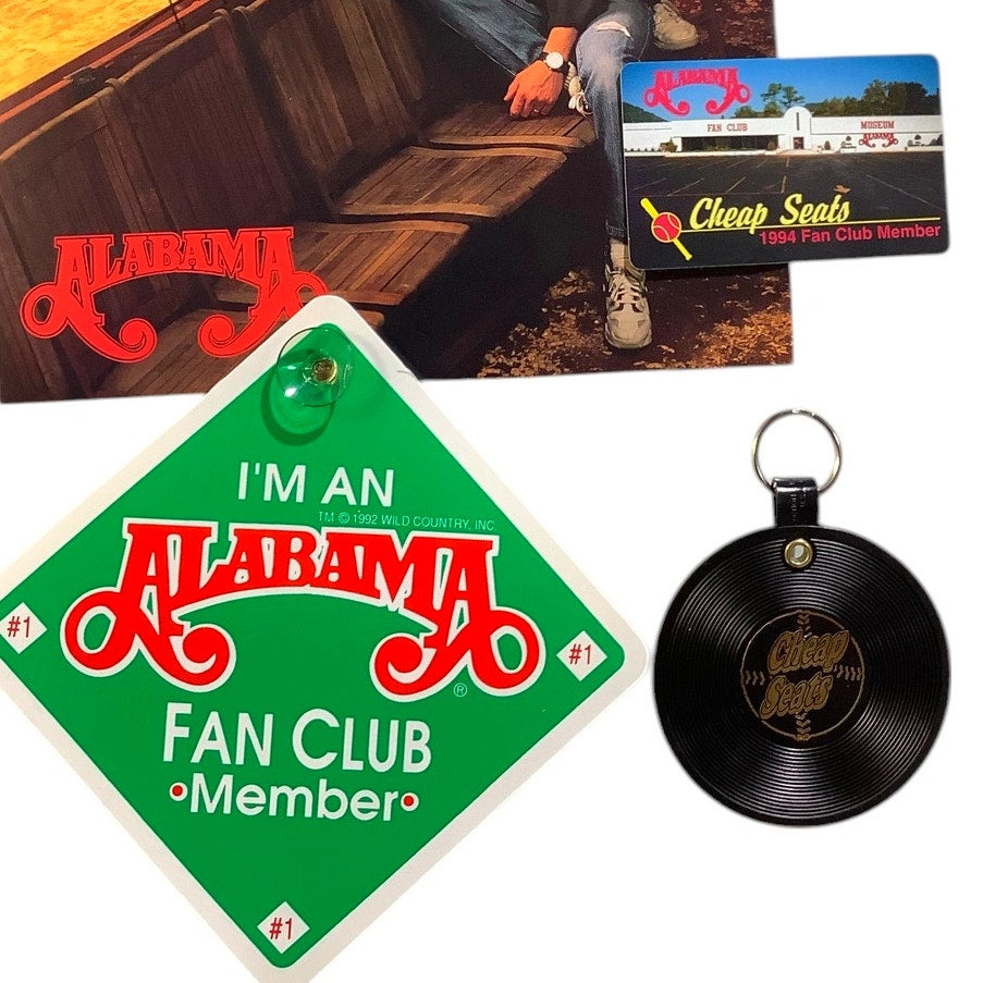 Vintage Country Music's Alabama Fan Club Premiums - Keychain, Photo & More