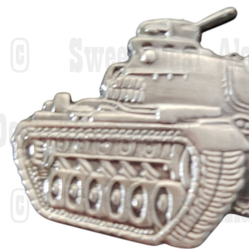 Patton M-48 Tank Weaponry Collector's Hat, Lapel, Brooch Pin 2"W x 1-1/4"H