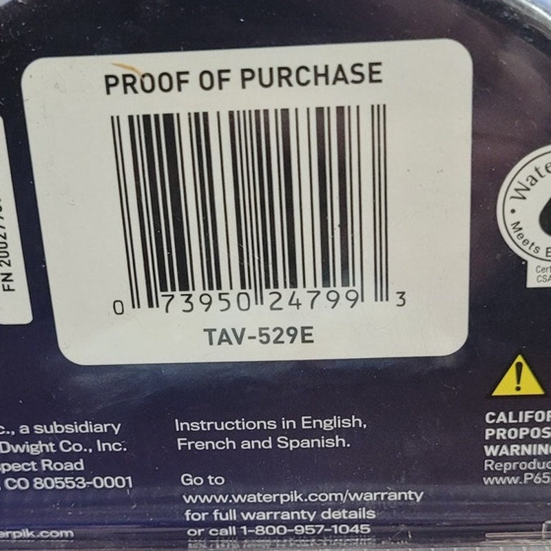 Waterpik 5-Spray 3.8 in. Wall Mount Low Flow Fixed Shower Head, Brushed Nickel