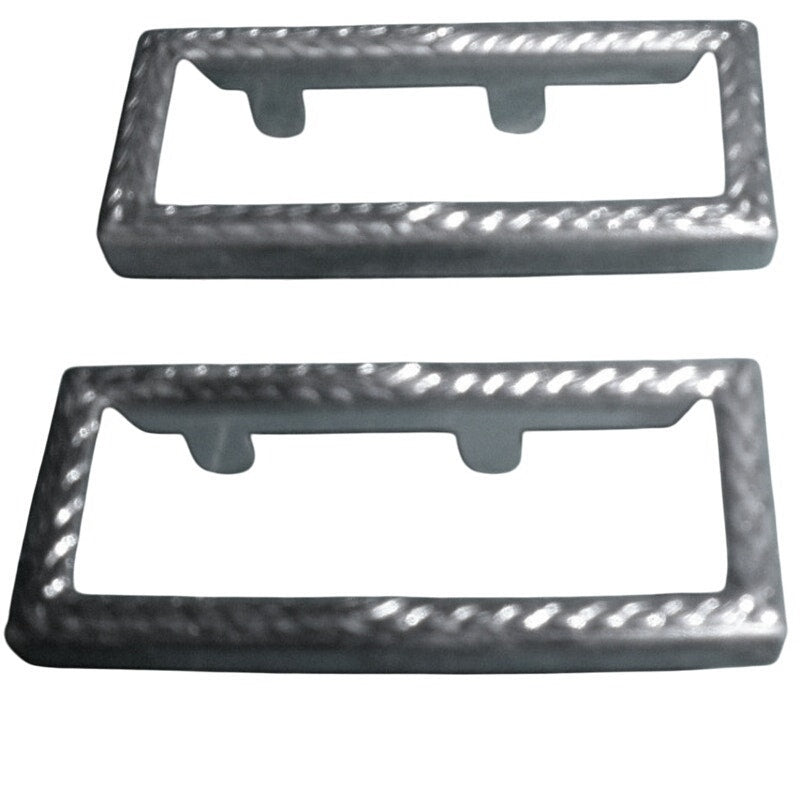 2 Metal Ribbon Bar Frames Large, Silver Finish 1-3/8”W x 9/16”H - U.S. Army