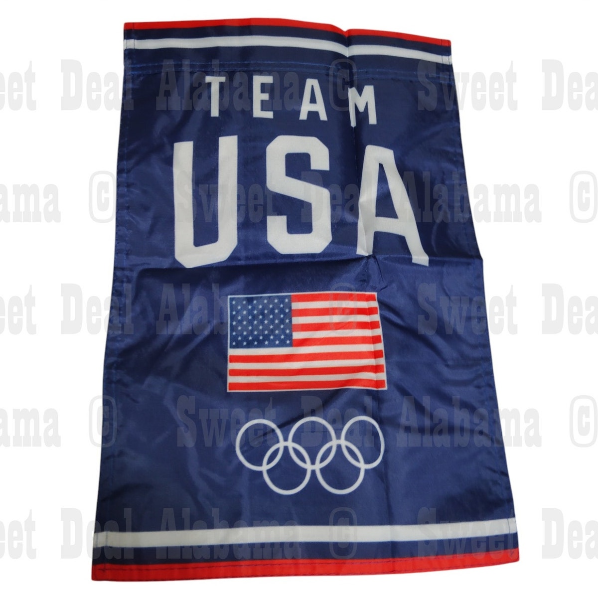 Team USA Olympic Garden Flag 12"x18" Double-Sided Outdoor Patriotic Yard Décor