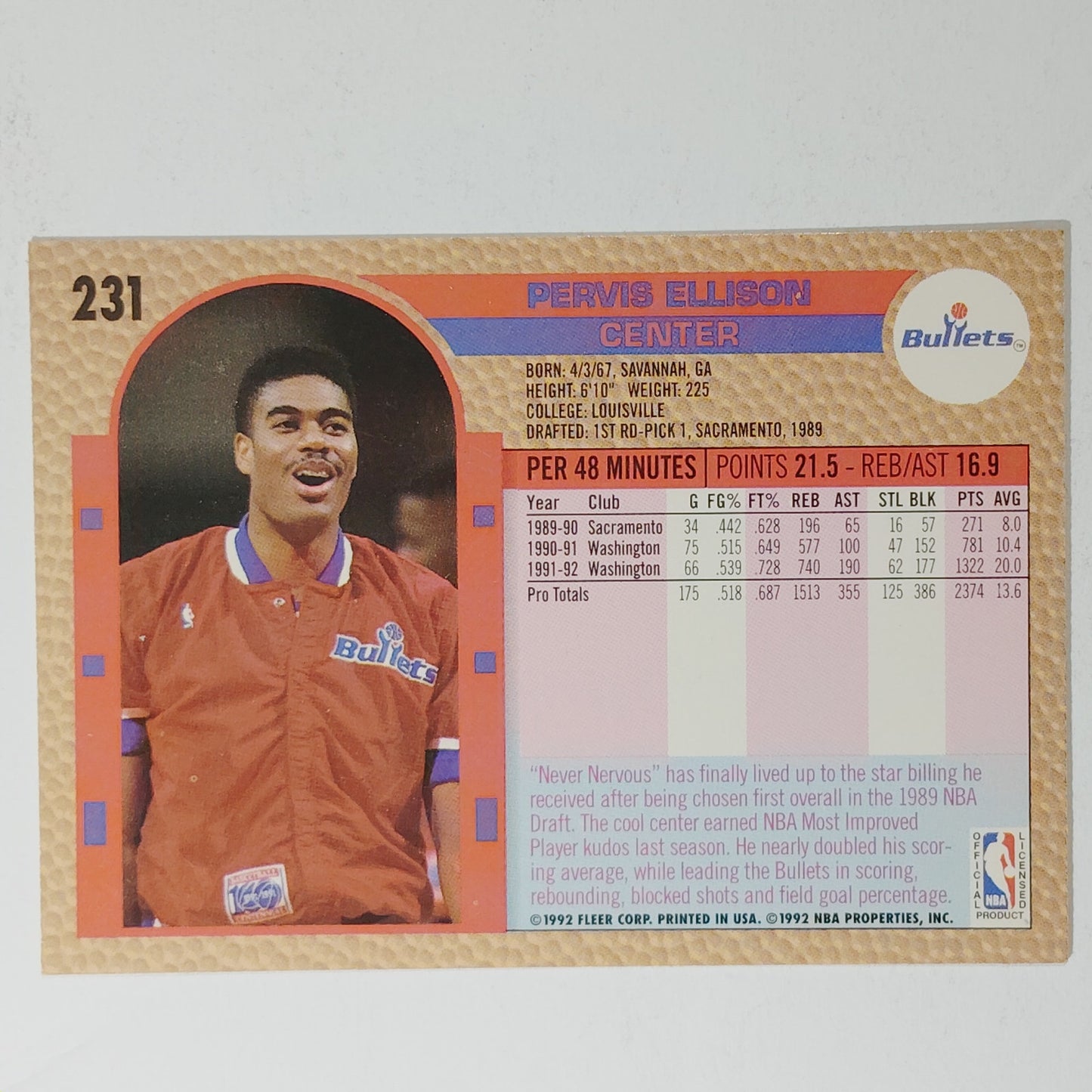 1992–93 Fleer John Paxson #35 – Chicago Bulls – Guard – NBA Card