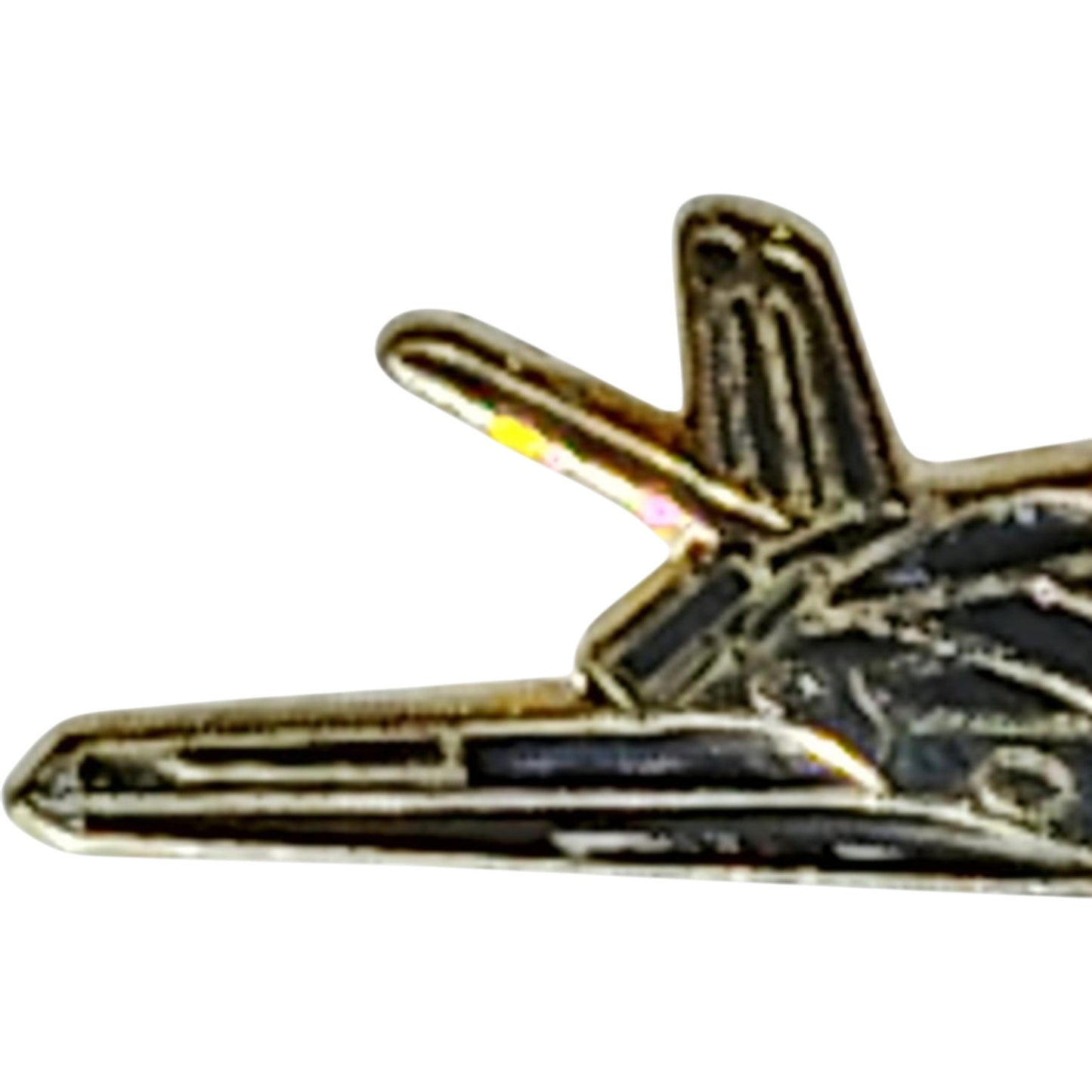 Nighthawk F-117 Aircraft, Collector's Hat, Lapel, Brooch Pin 1-1/8"W x 3/8"H