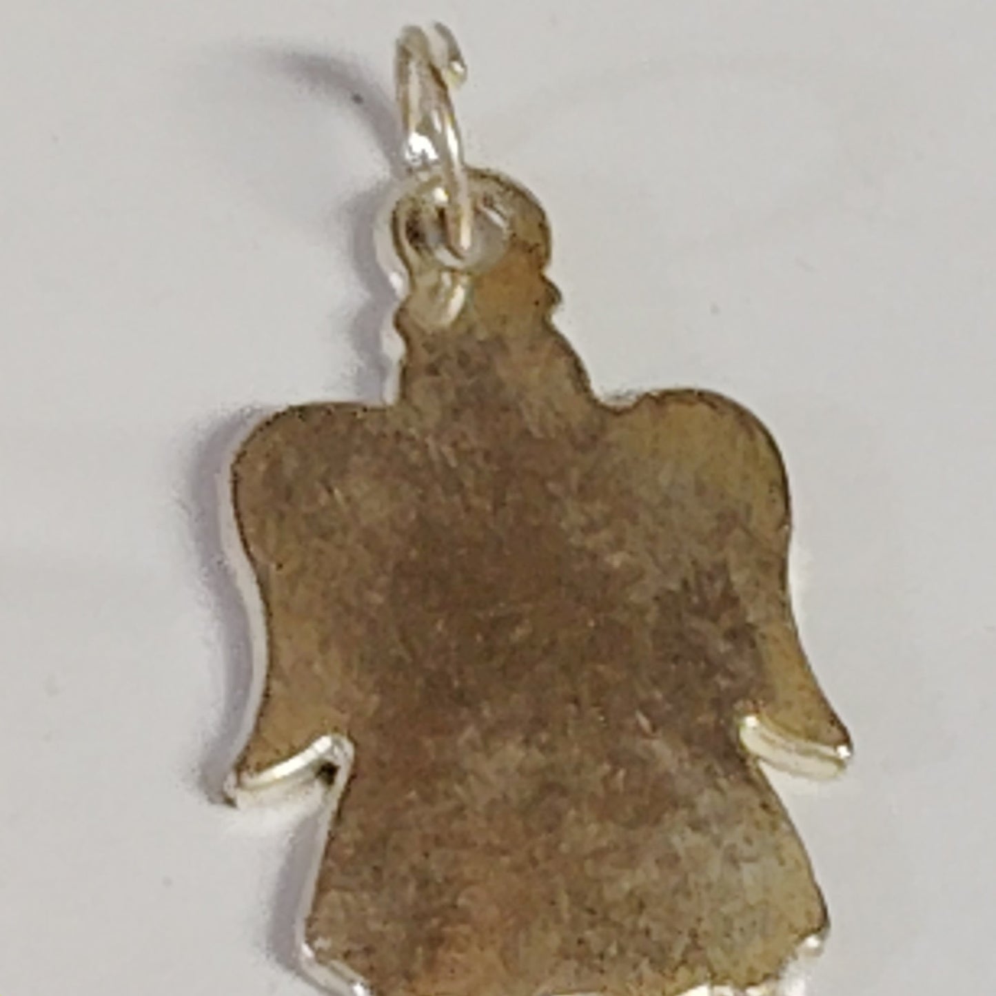 VTG Guardian Angel Charm Pendant I Love You Heart Message 1" Jewelry