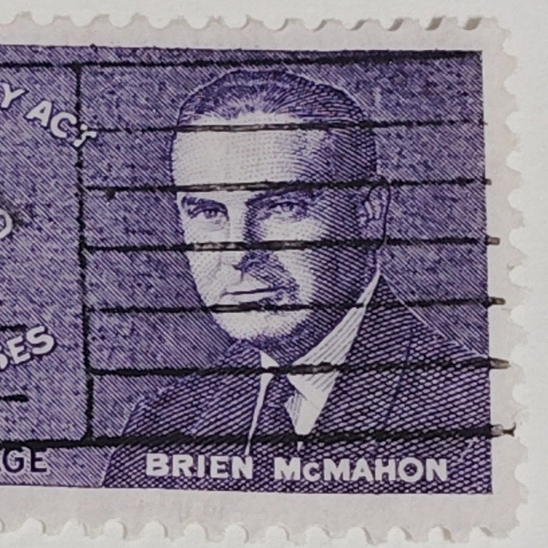 1962 Scott #1200 – 4¢ Brien McMahon / Atomic Energy Act – Canceled