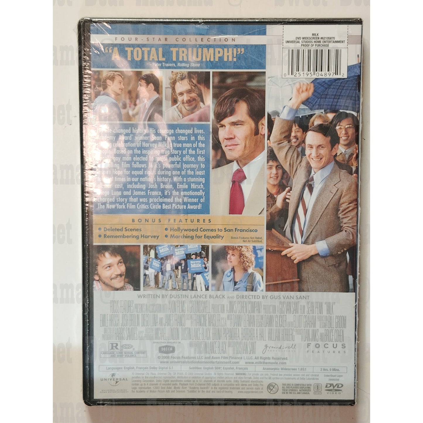 Milk (2008) w/ Sean Penn, Josh Brolin, Emile Hirsch - 129 Min of Biography Drama