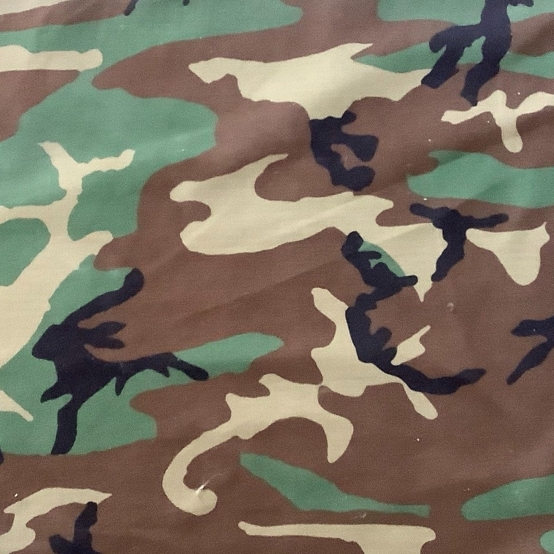 Vintage Military Woodland Ripstop Fabric MTL-23, 65"W x 36"L