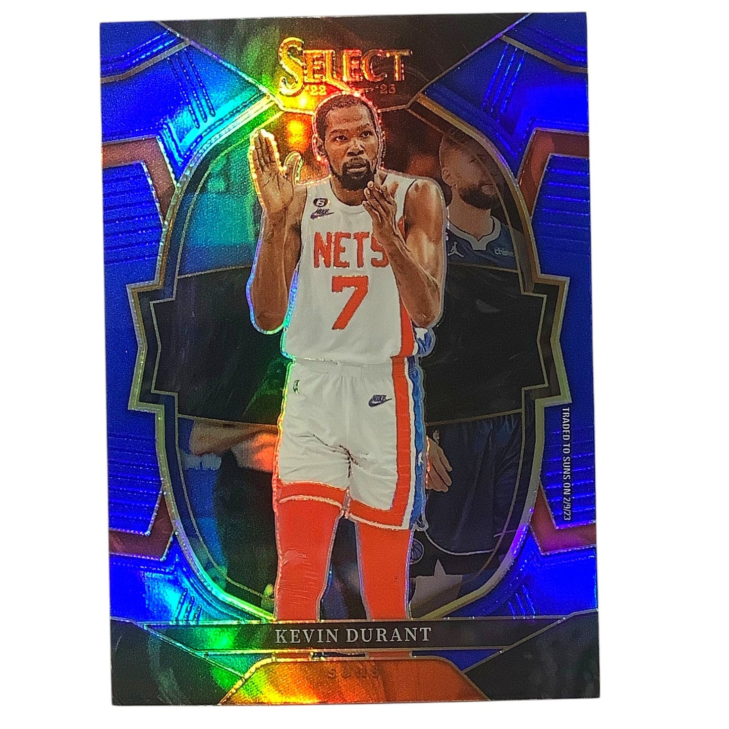 Kevin Durant, Brooklyn Nets, Prizm Card #37, 2022-23 NBA Panini Select