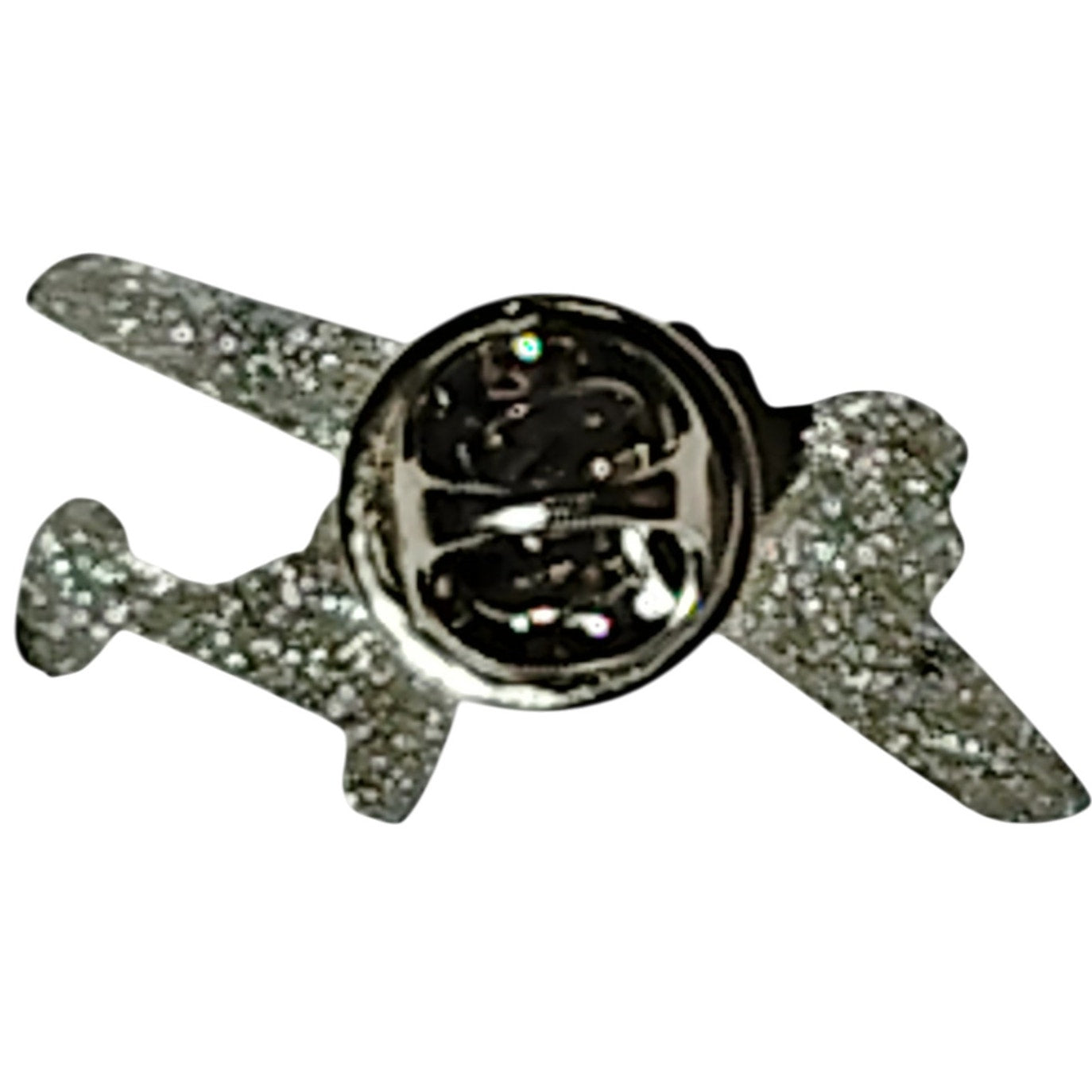 Lockheed P-38 Lightning Aircraft Hat or Lapel Pin WWII Twin-Tail 1-1/4" x 7/8"