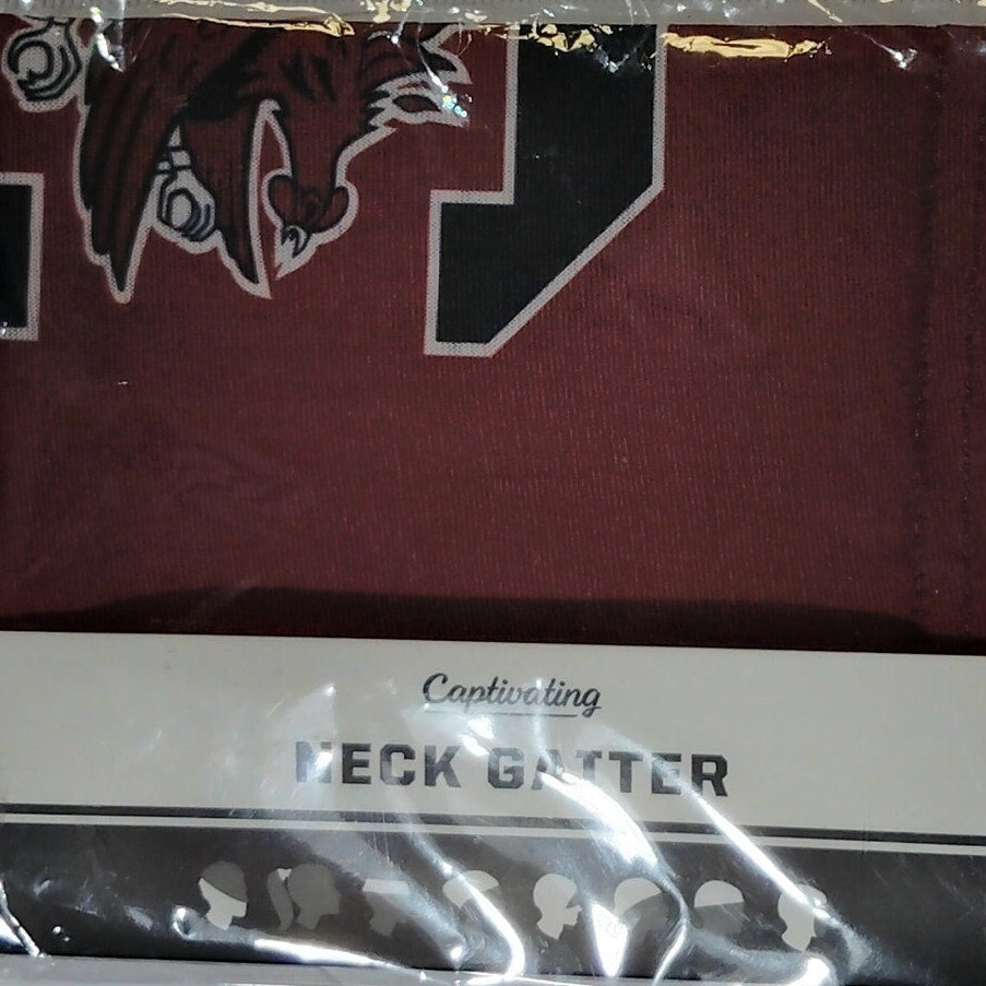 Captivating Neck Gaiter Face Cover Adult, South Carolina Gamecocks, Garnet/Black