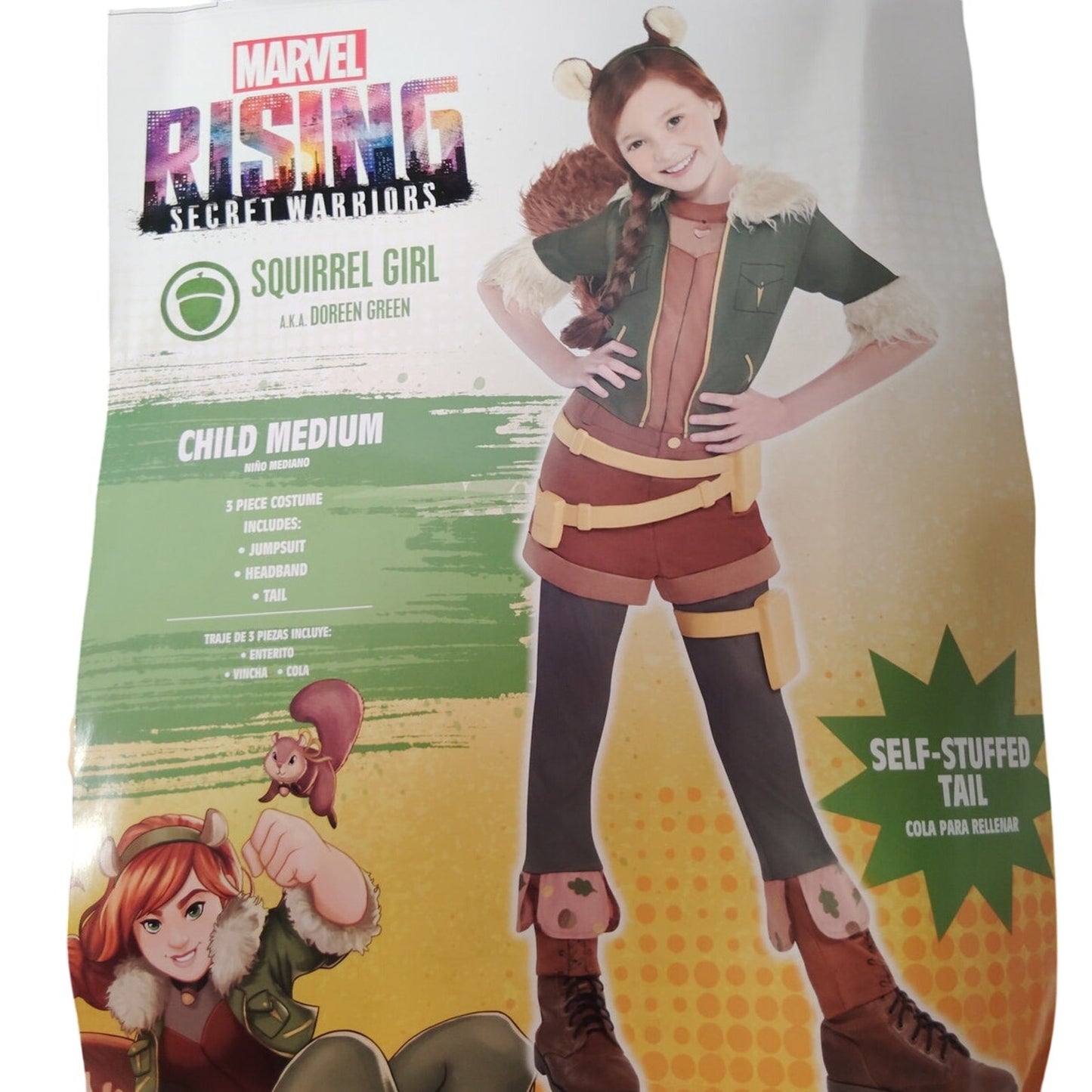 Marvel Rising Squirrel Girl Kids Costume Girls Medium Multi-Color
