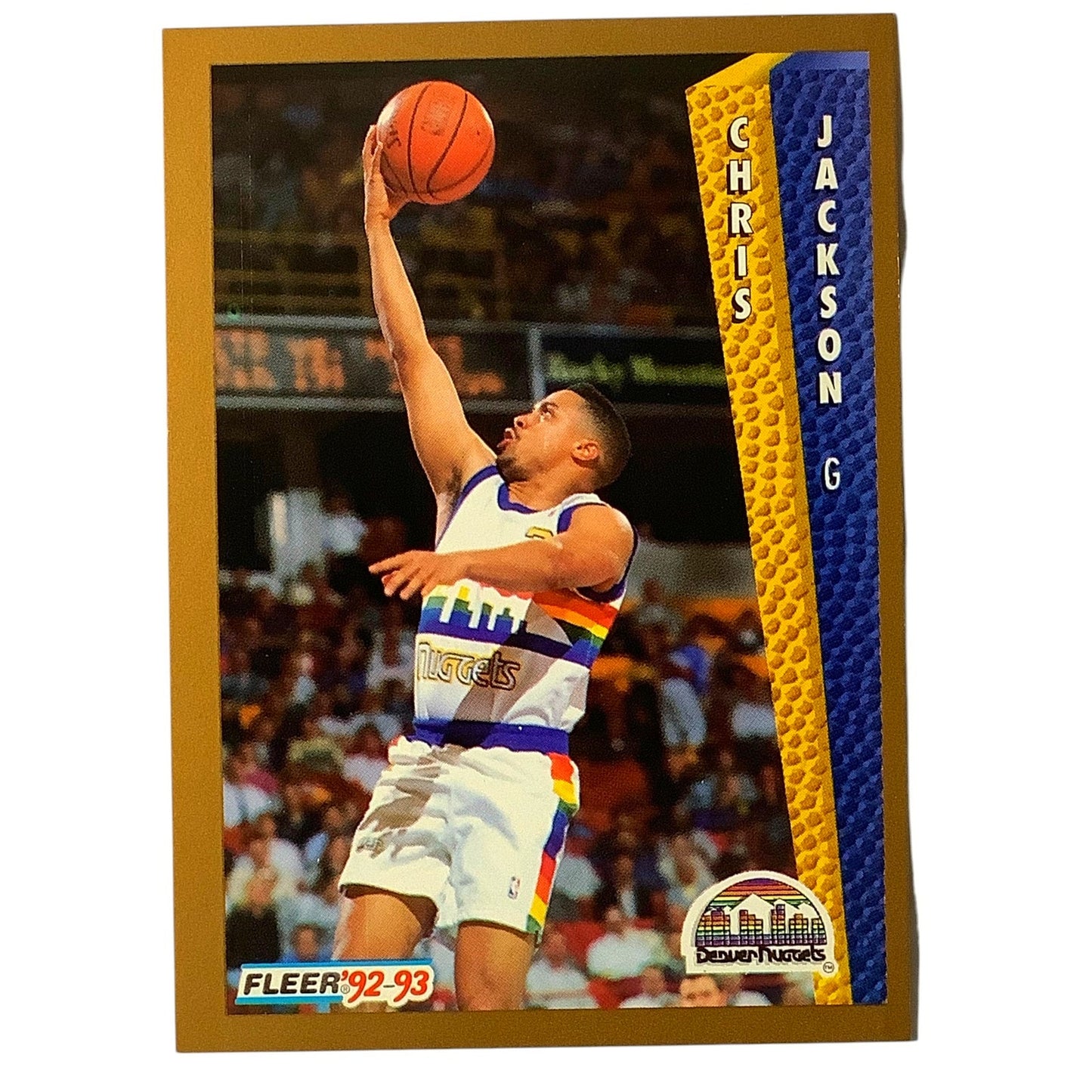 Chris Jackson (G), Card #57, Denver Nuggets, 1992-93 Fleer NBA