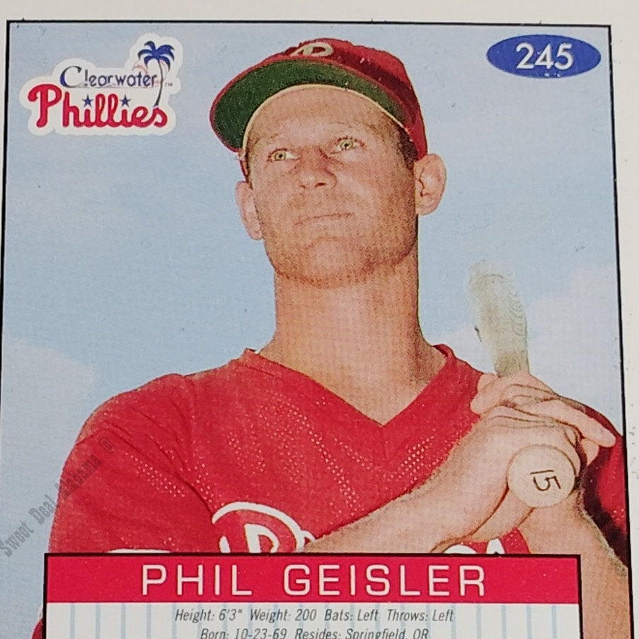 Phil Geisler, Clearwater Phillies, No. 245, 93-94 Fleer Excel Minor Leagues
