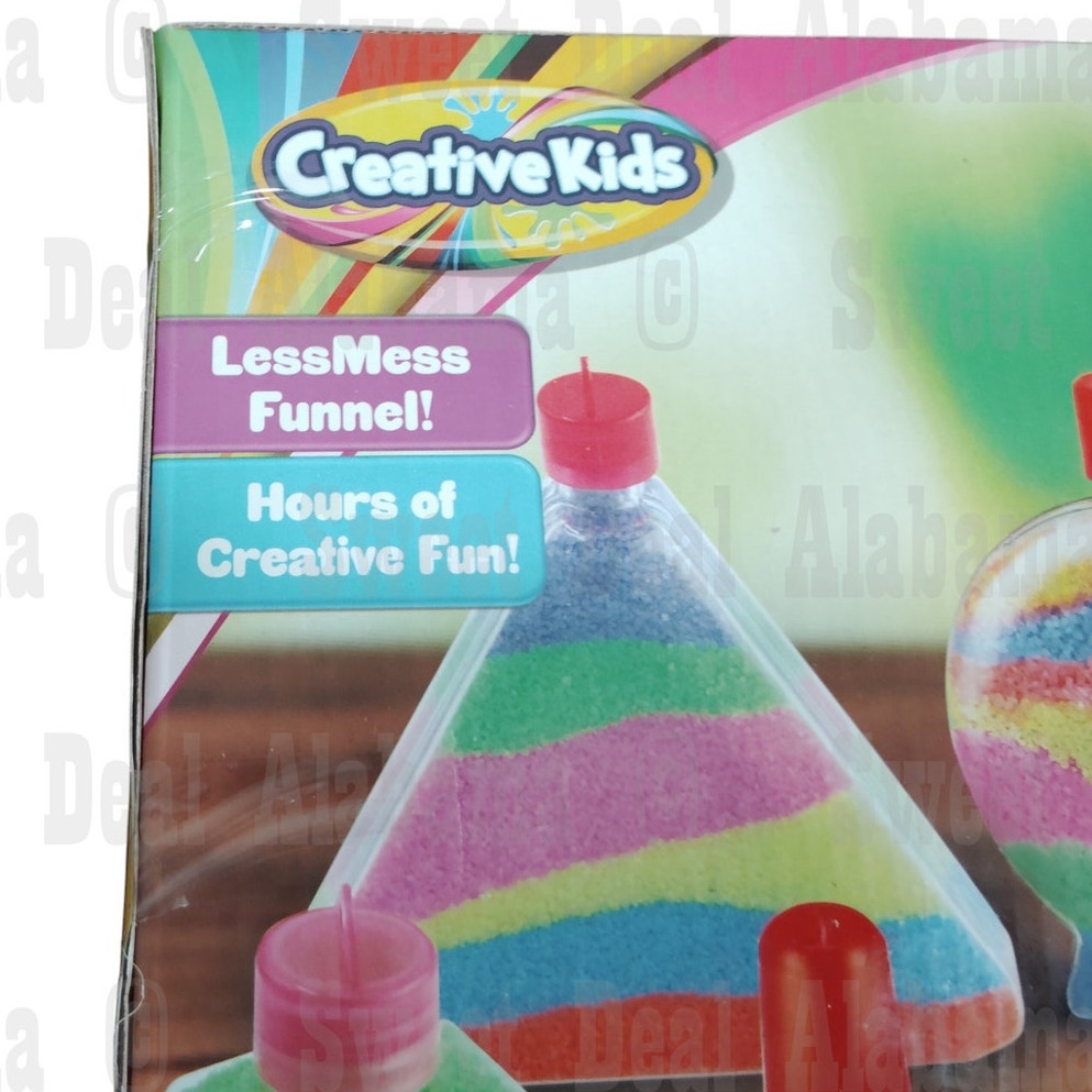 Creative Kids Sand Art Kit - DIY Craft Set, Assorted Colors - Ages 6+, New