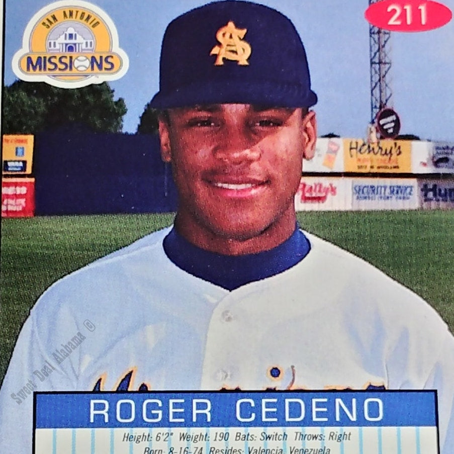 Roger Cedeno, San Antonio Missions, No. 211, 93-94 Fleer Excel Minor Leagues