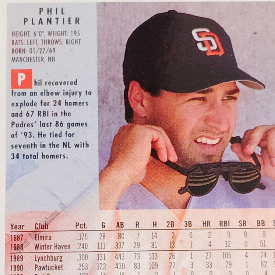 Phil Plantier, San Diego Padres, #672, 1994 Fleer Baseball Collector's Card