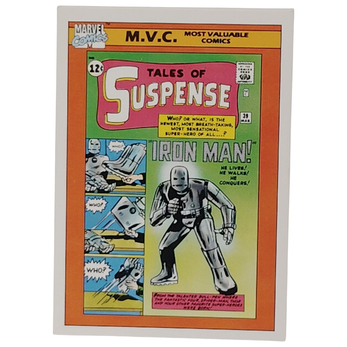 1990 Marvel Comics Tales of Suspense 39 Iron Man, Card 135, Marvel Entertainment