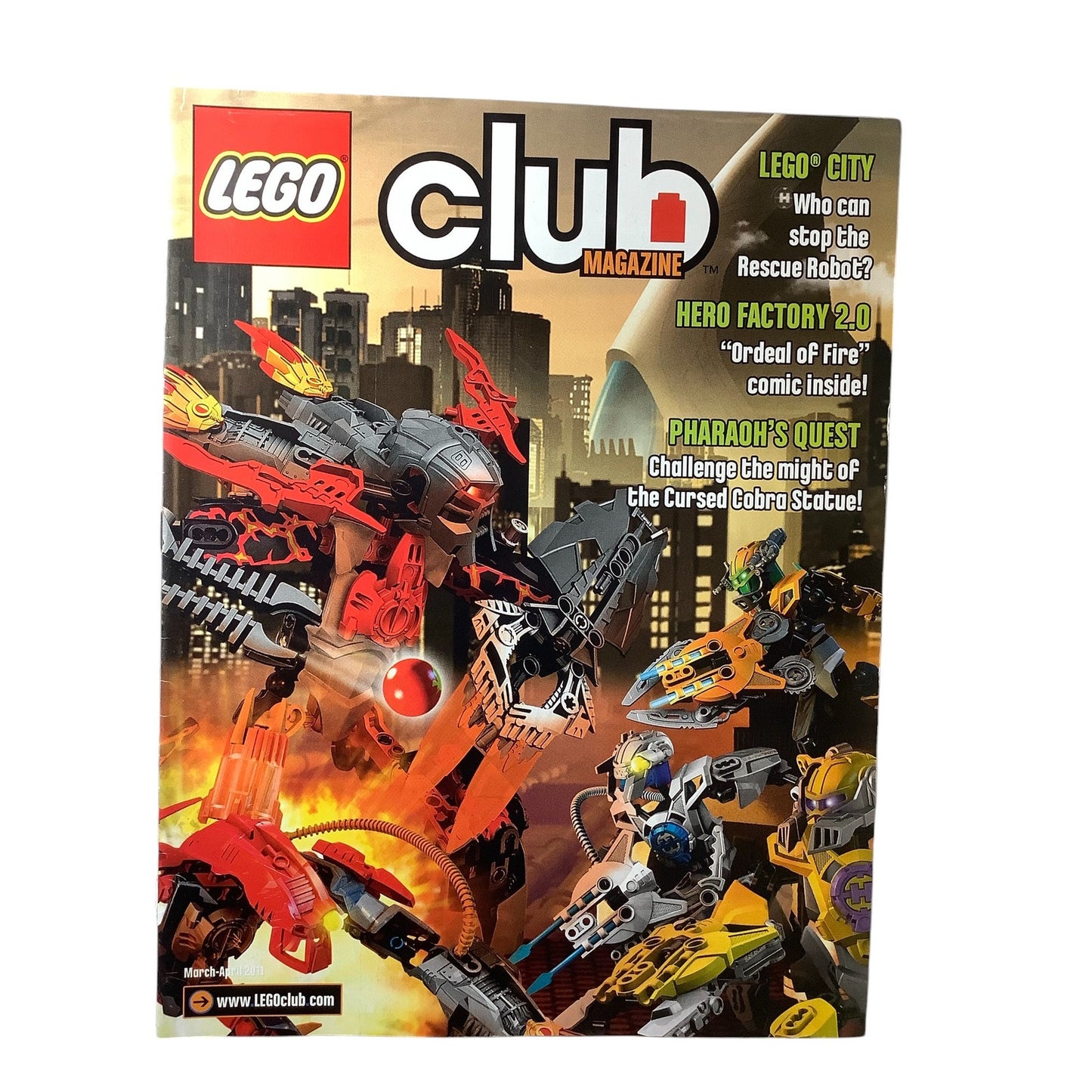 5 x Back Issues Lego Club Magazines, 5 issues from 2010-2015 Pictured