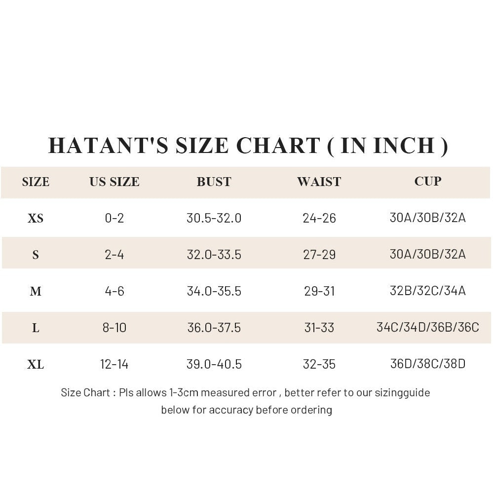 Hatant Bikini Set, Push Up Triangle Top, High Waisted Bottoms, Beige, L (8-10)