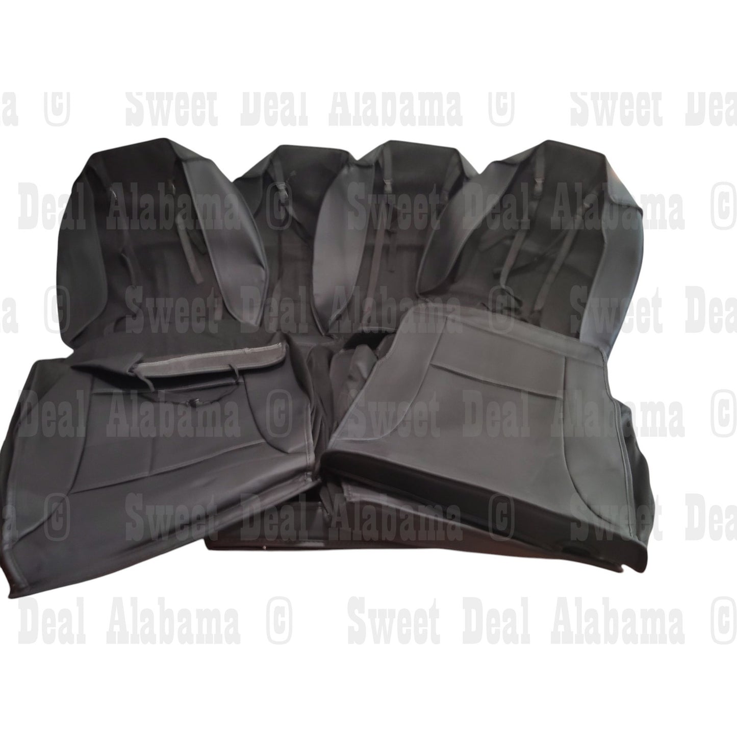 Front Seat Covers for Kia Sorento 2021–2025 – 2PCS Faux Leather Cushions, Black