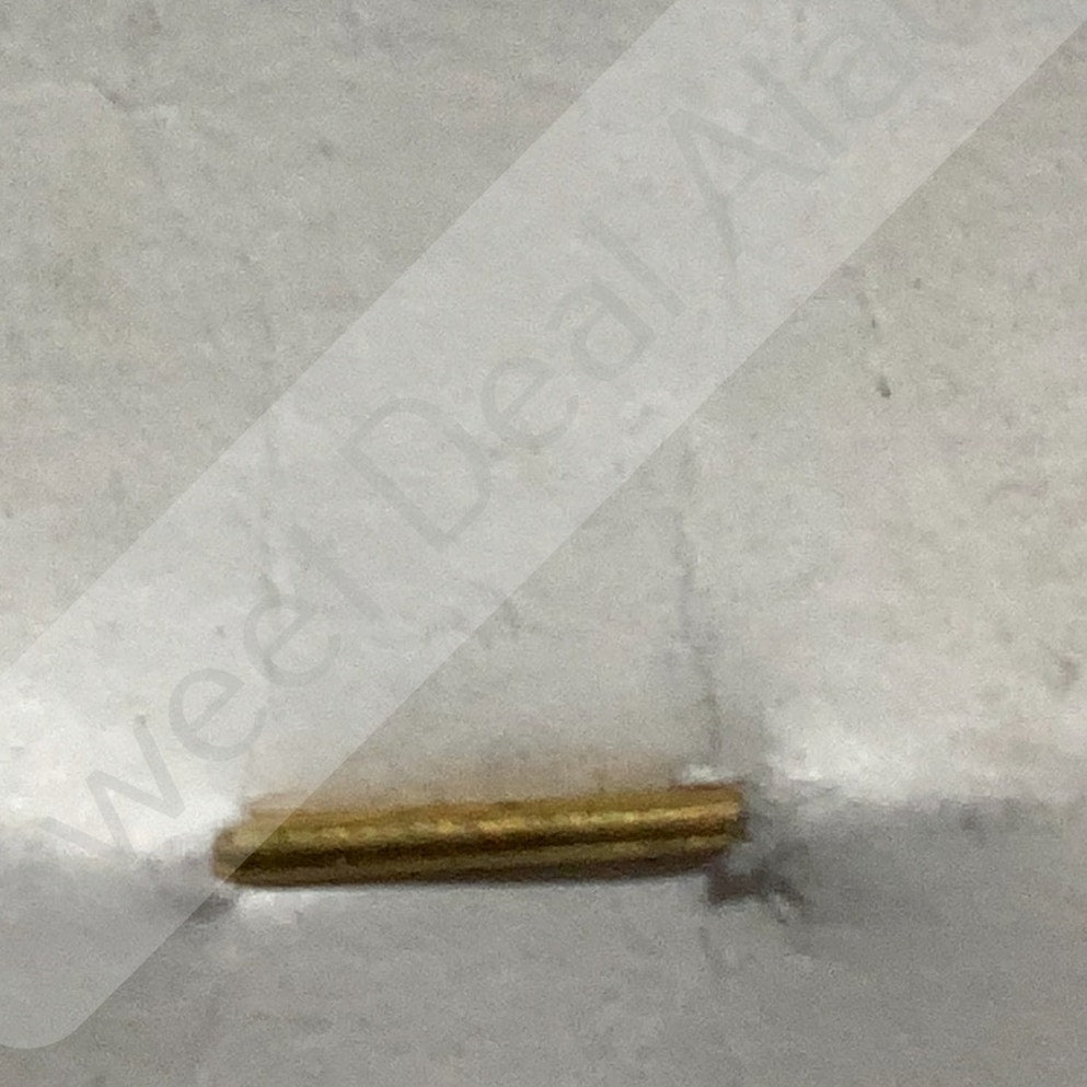 Early/Mid 1900s Brass C-Clasp "107" Collar Device 3/8"H Hat / Lapel Pin