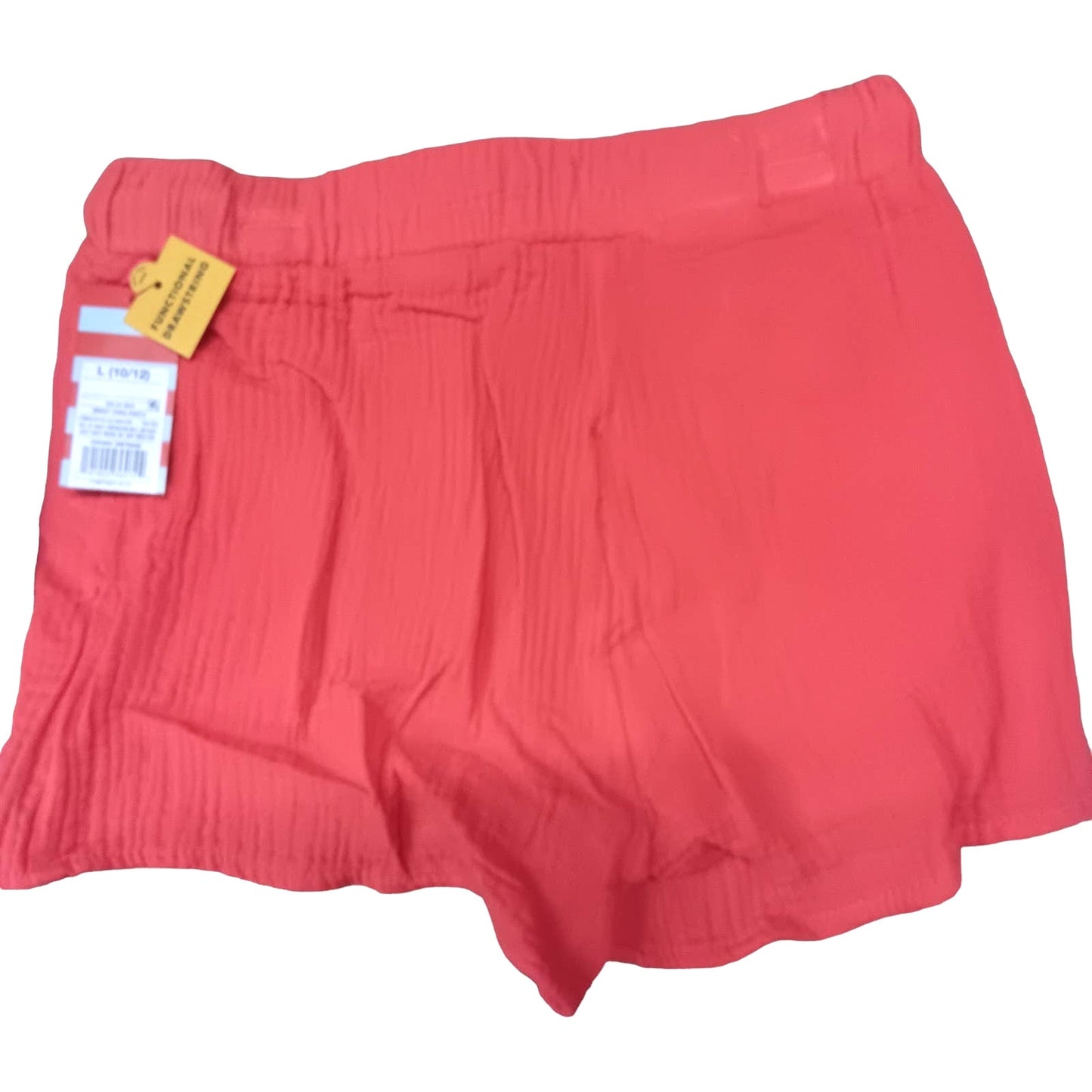 Girls' Gauze Shorts, Coral - Cat & Jack, Large (10/12) Drawstring