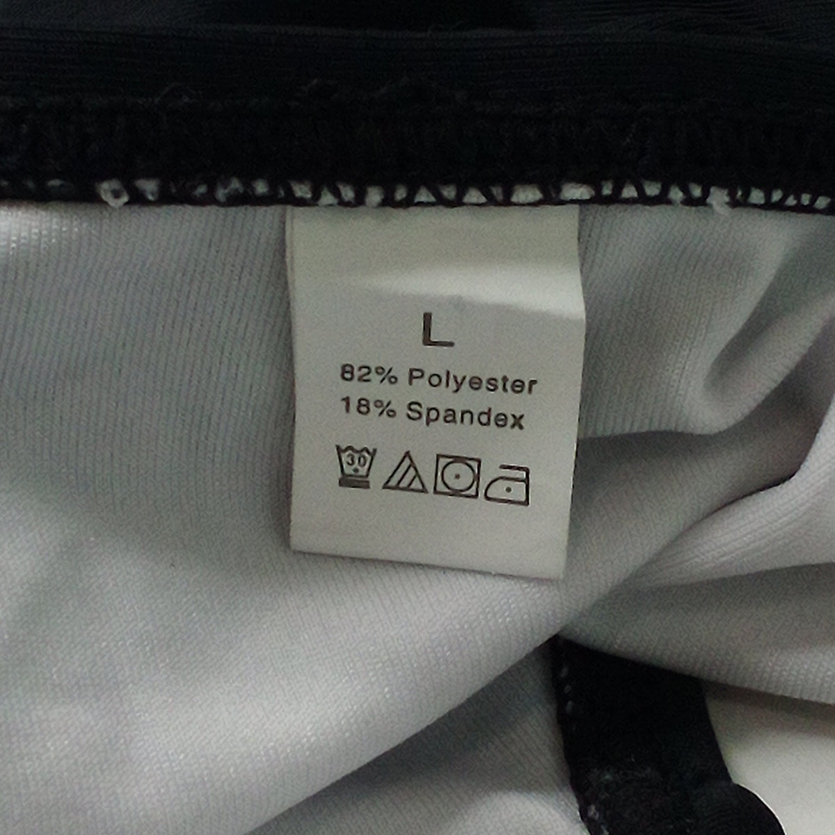 Black High-Waisted Swimsuit Bottoms Size L - Lined Stretch Swim Bottoms