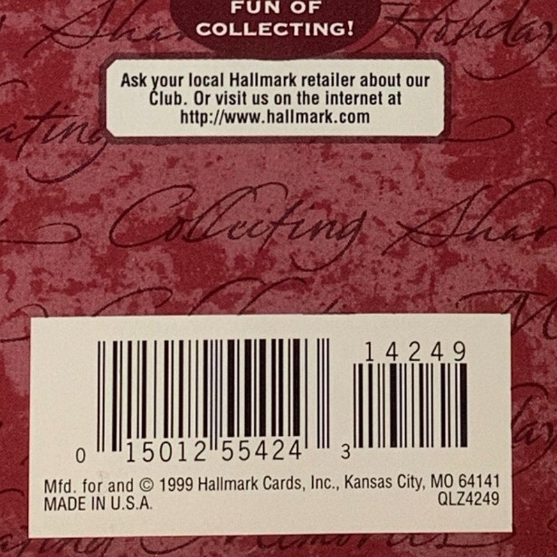 Hallmark 1999 Keepsake Laser Gallery Ornament, A Wish for Peace