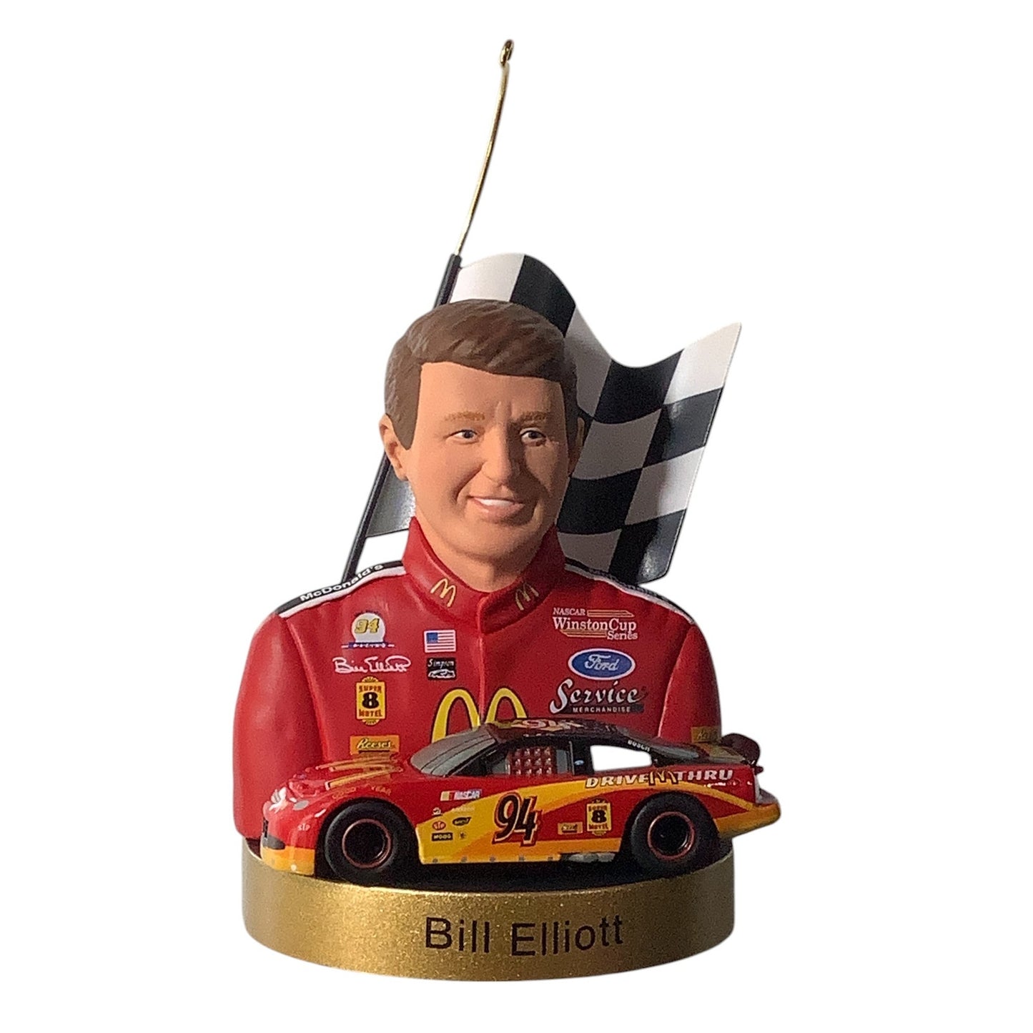 Hallmark 1999 Keepsake Ornament, NASCAR Bill Elliott, Stock Car Champion Series