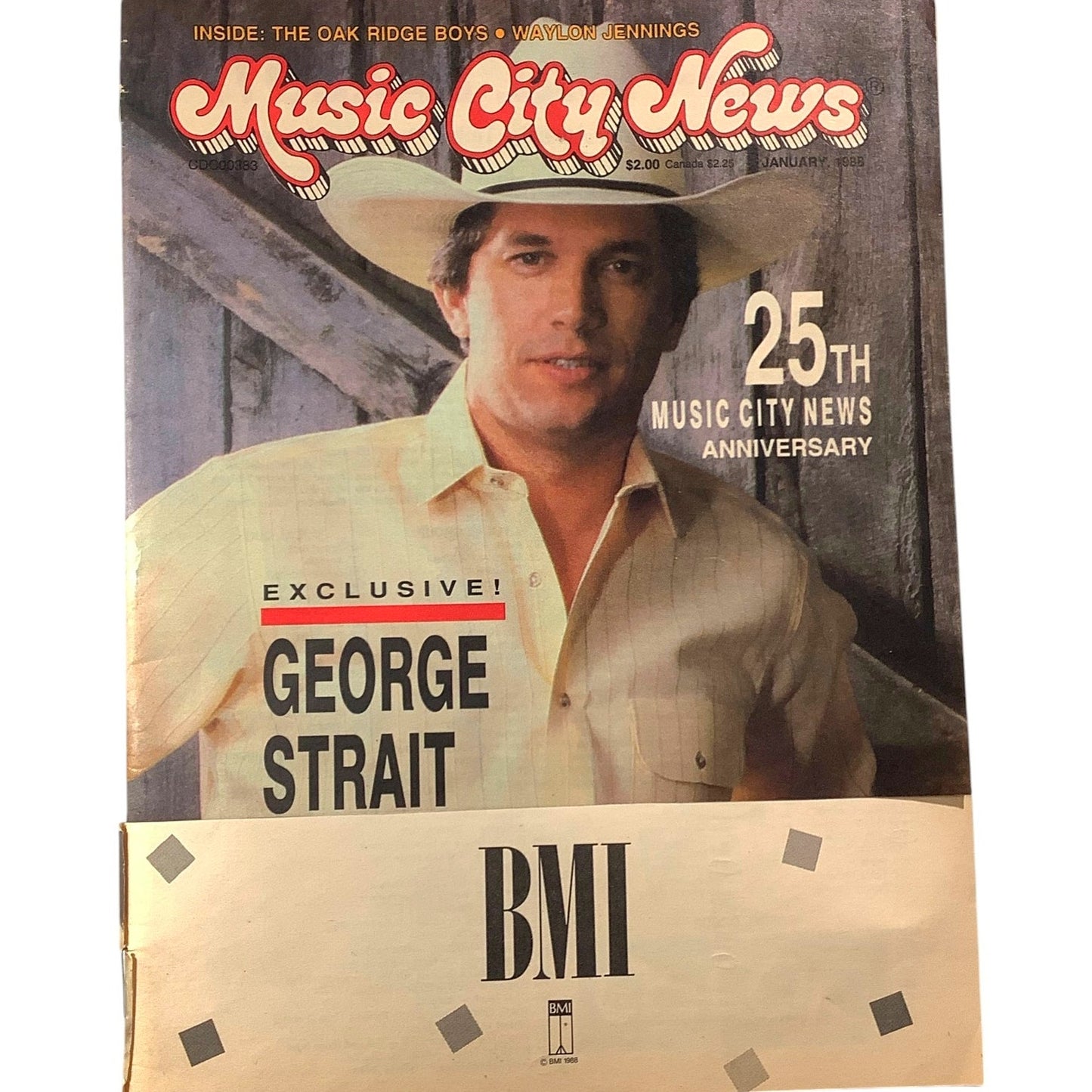 Music City News Magazine, Jan 1988 - Special 25th Anniversary Edition, 64 Pages