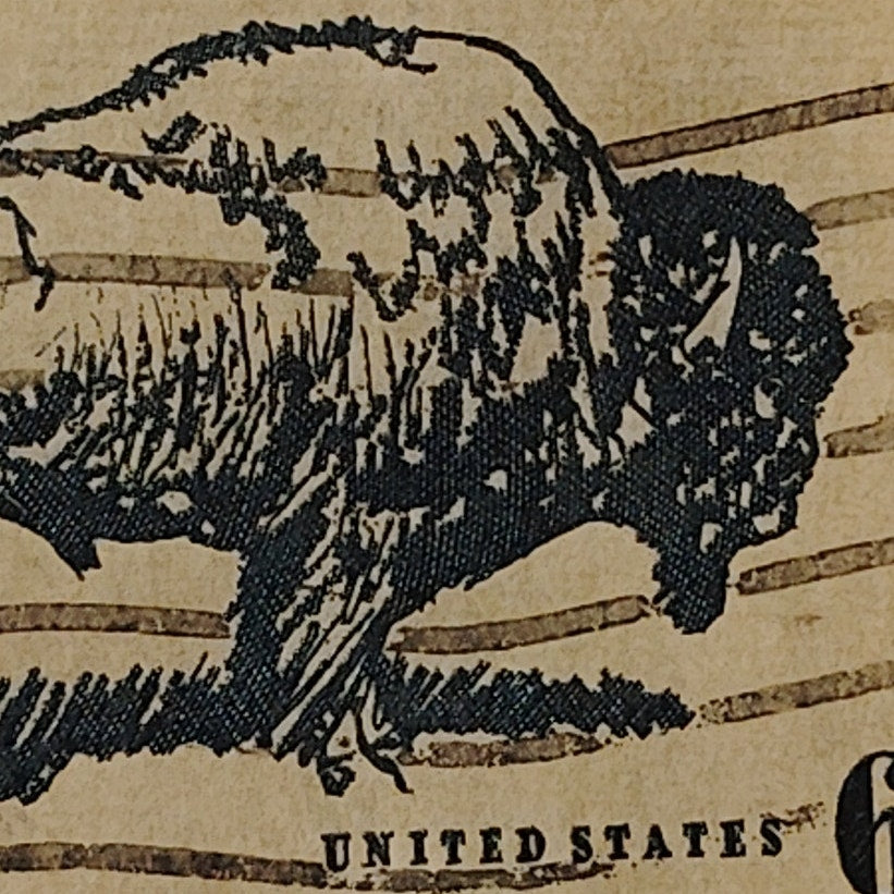 1970 US 6c Wildlife Conservation American Buffalo Stamp #1392 Used Cancelled