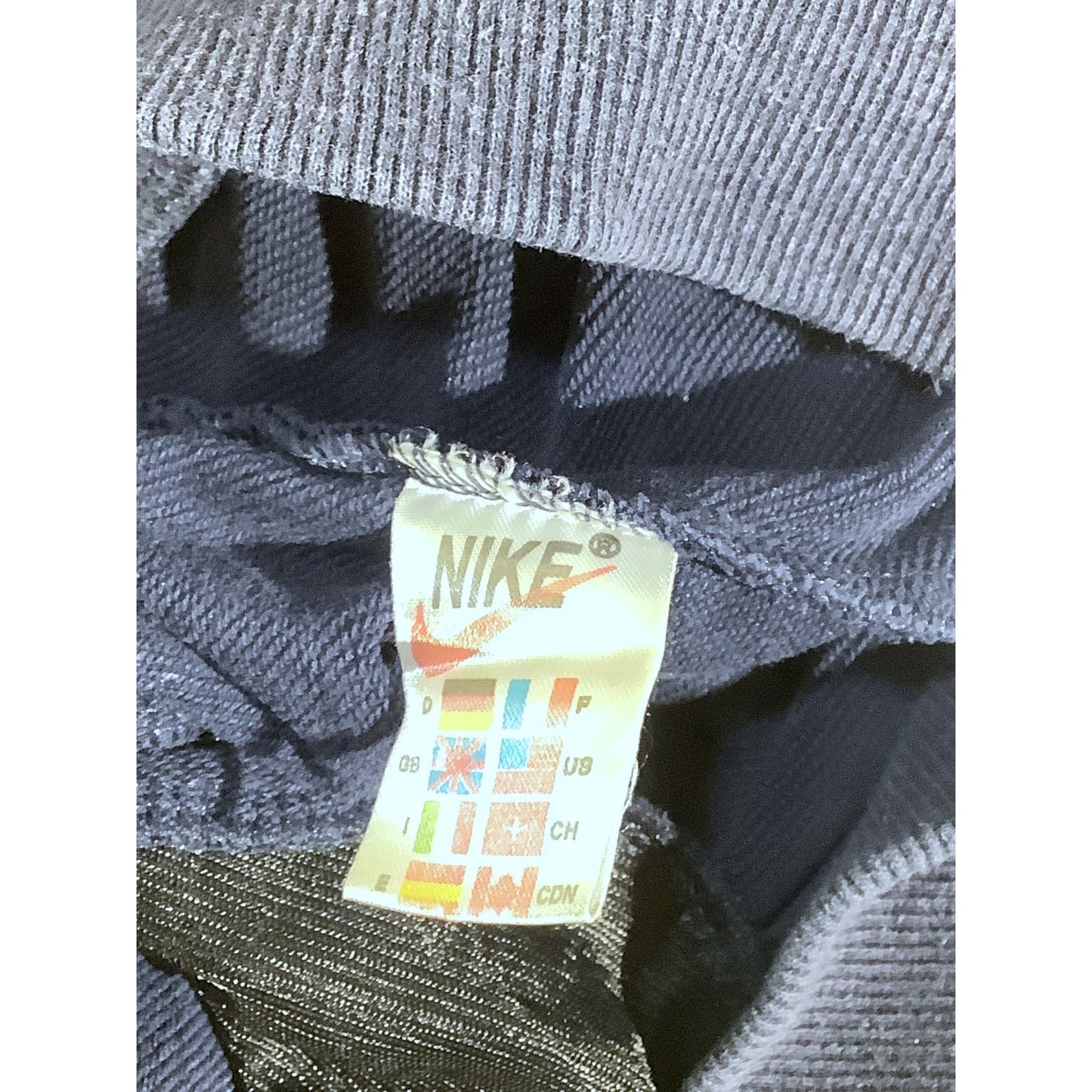Nike Women's Blue Camo Hoodie, Zip Up with Zipper Pockets 42-45" Bust, 36" Waist