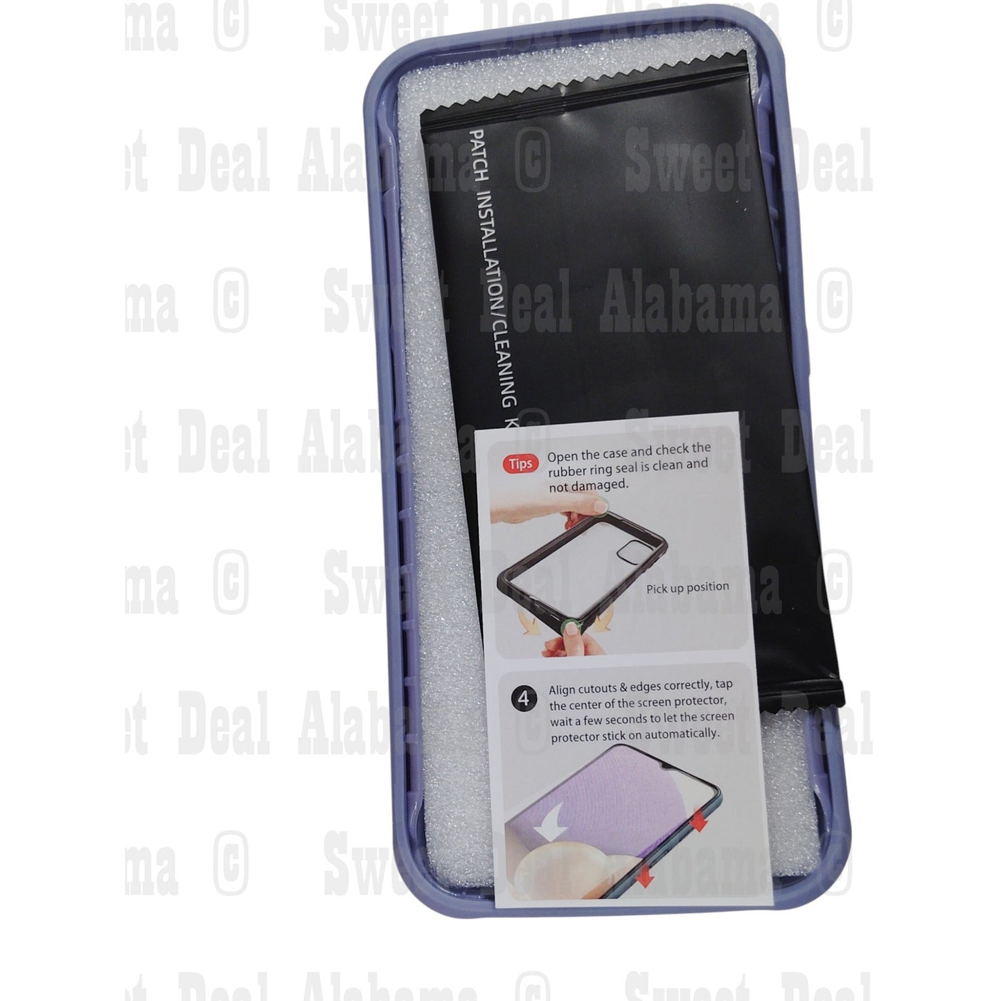 Double-N Cellphone Case For Samsung Galaxy A02 w/ Screen Protector (Purple)