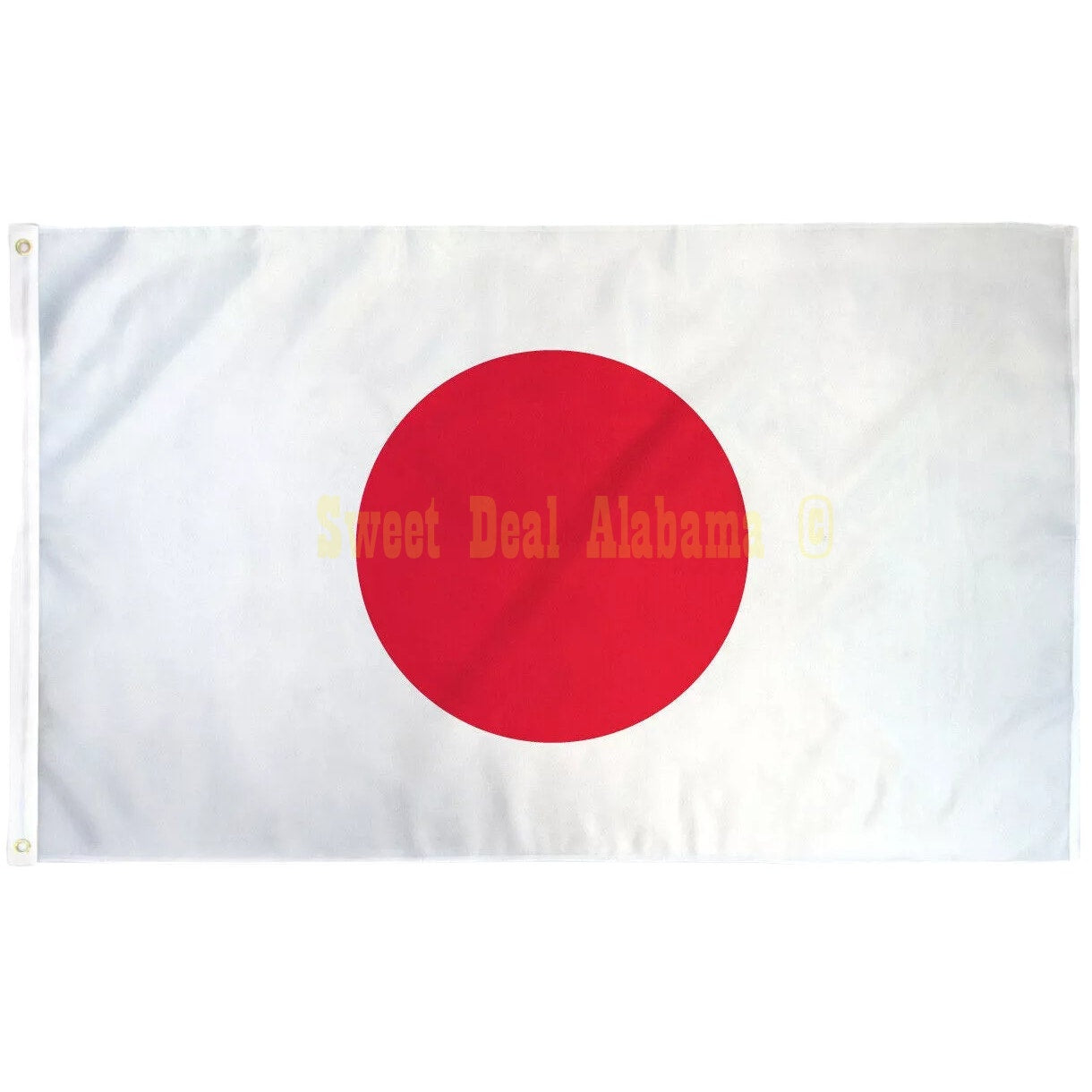 Country Flag, Japan 3 Ft. x 5 Ft. Polyester Flag, Metal Grommets, Canvas Header