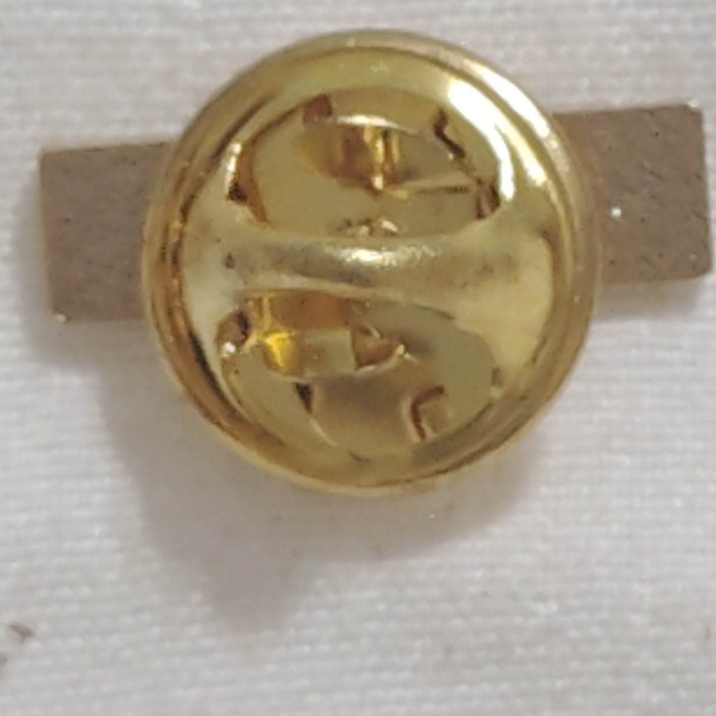 Mini Purple Heart Ribbon Novelty Pin 11/16" × 1/8" Gold Trim
