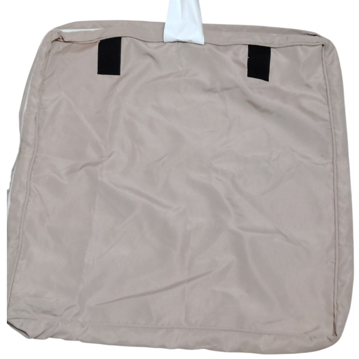 Outdoor Cushion Slipcover 25"W × 25"D × 3"H, Concealed Zipper, Hook & Loop