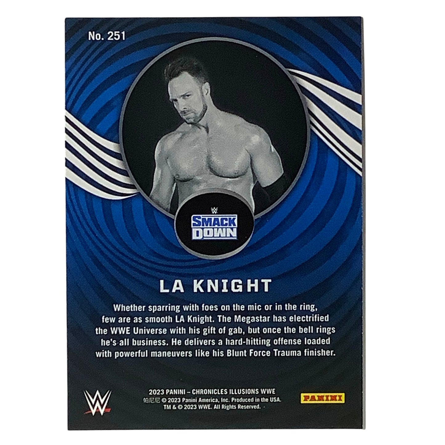 LA Knight, WWE, Card 251, 2023 Panini - Chronicles WWE Collectors Card, NM+