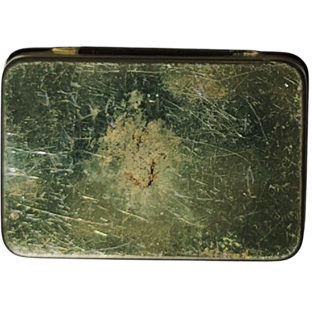 German Military Anti-Fog Eyeglass Soap Stick Treatment Kit – Gold Tin w/ Paperwork & Vial – WWII Era