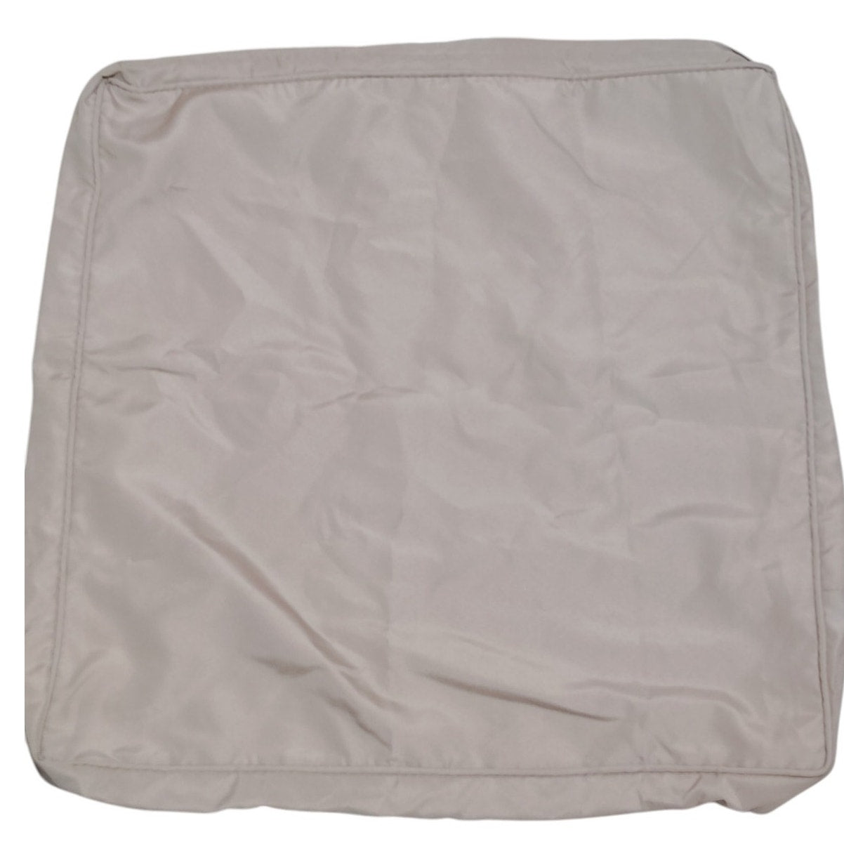 Outdoor Cushion Slipcover 25"W × 25"D × 3"H, Concealed Zipper, Hook & Loop