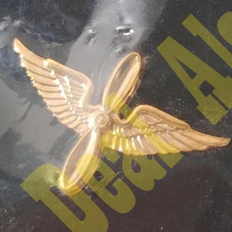 Propeller and Wings Civil Air Patrol Tie Pin, Emblems 5/8"H x 1"W, by No-Shine Insignia, NIP