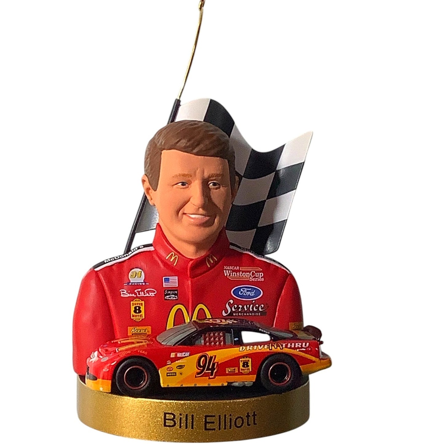 Hallmark 1999 Keepsake Ornament, NASCAR Bill Elliott, Stock Car Champion Series