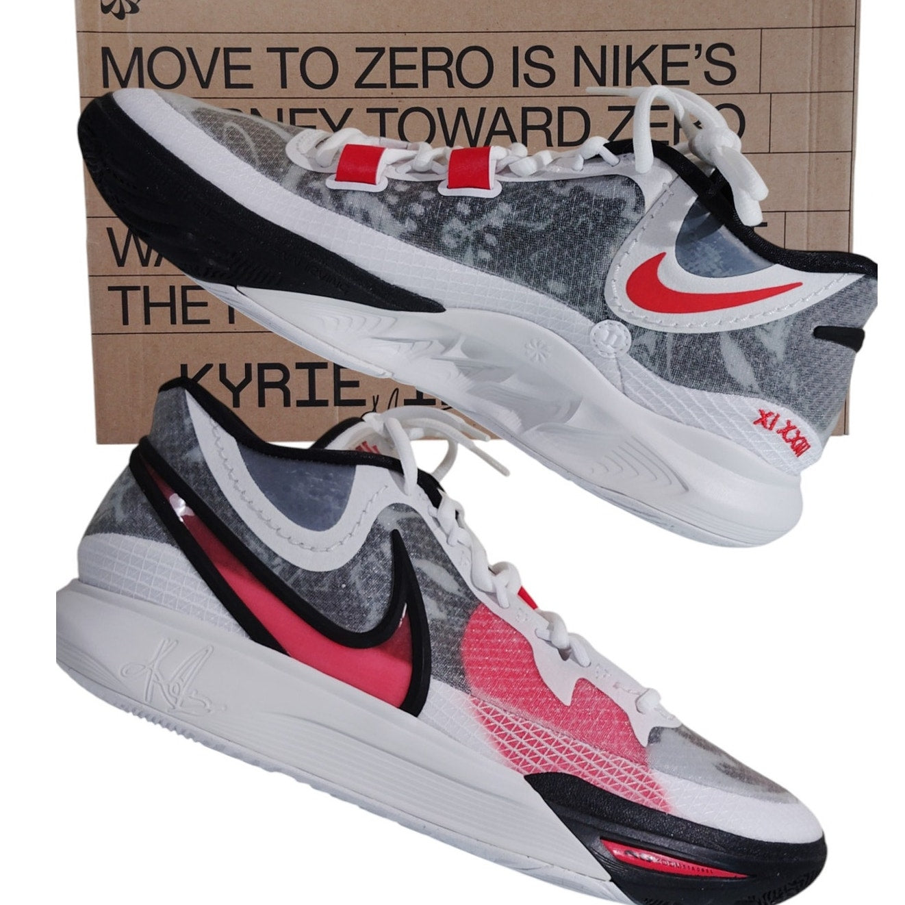 Nike Air Zoom Kyrie Irving 8, Size M-11.5 / W-13 University Red/Black DJ6017-100