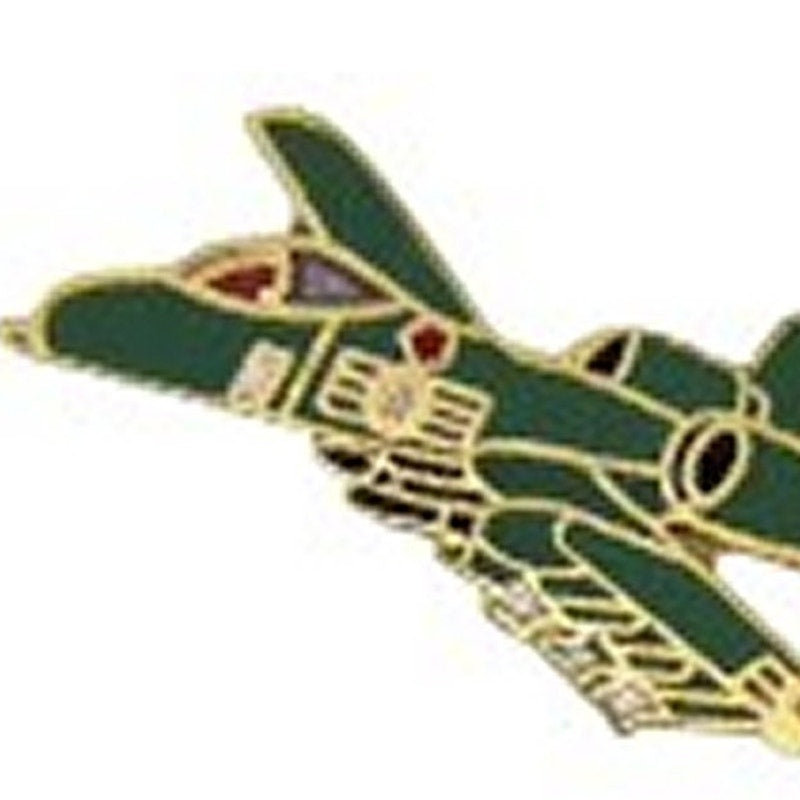 A-10 Thunderbolt II Warthog Airplane Metal Hat, Lapel Collectors Pin 1-1/8 x 3/8