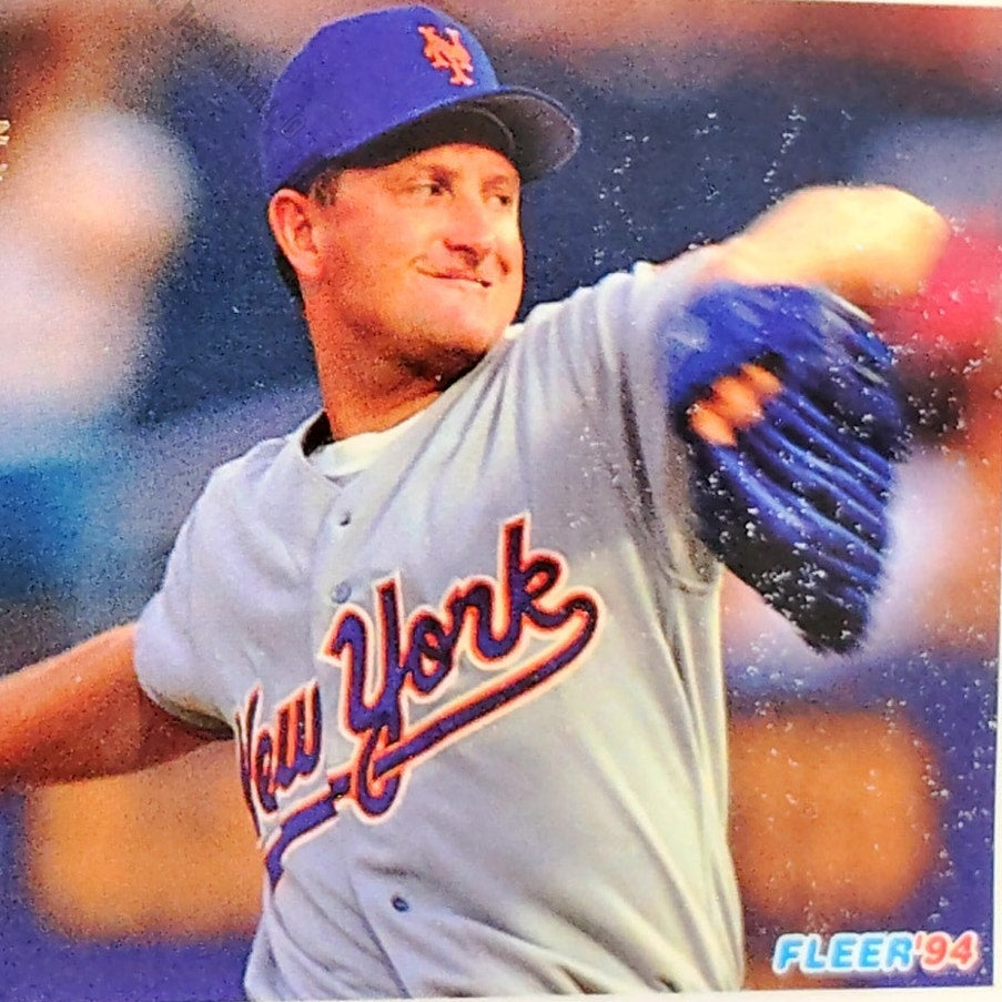 Bret Saberhagen, New York Mets, #576, 1994 Fleer Baseball Collector's Card