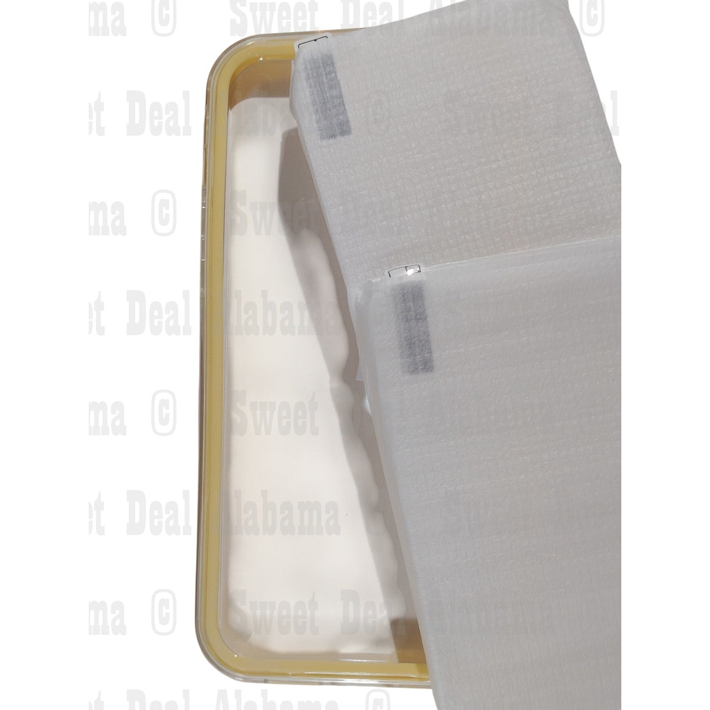Creative Cellphone Case For iPhone 12 Pro Max (6.7"), Clear, Yellow Trim