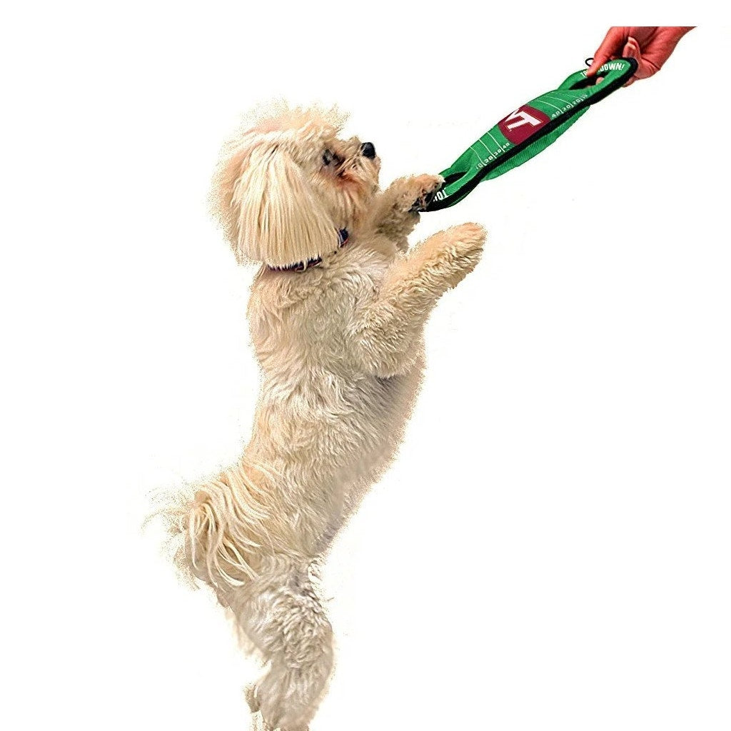 Pets First NCAA Virginia Tech Field Dog Toy – Licensed Canvas Tug & Squeaker