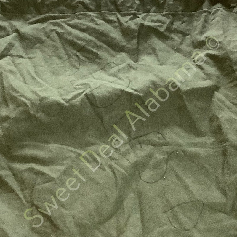 Vintage Military Laundry Clothing Bag, 33"L x 22"W, Green