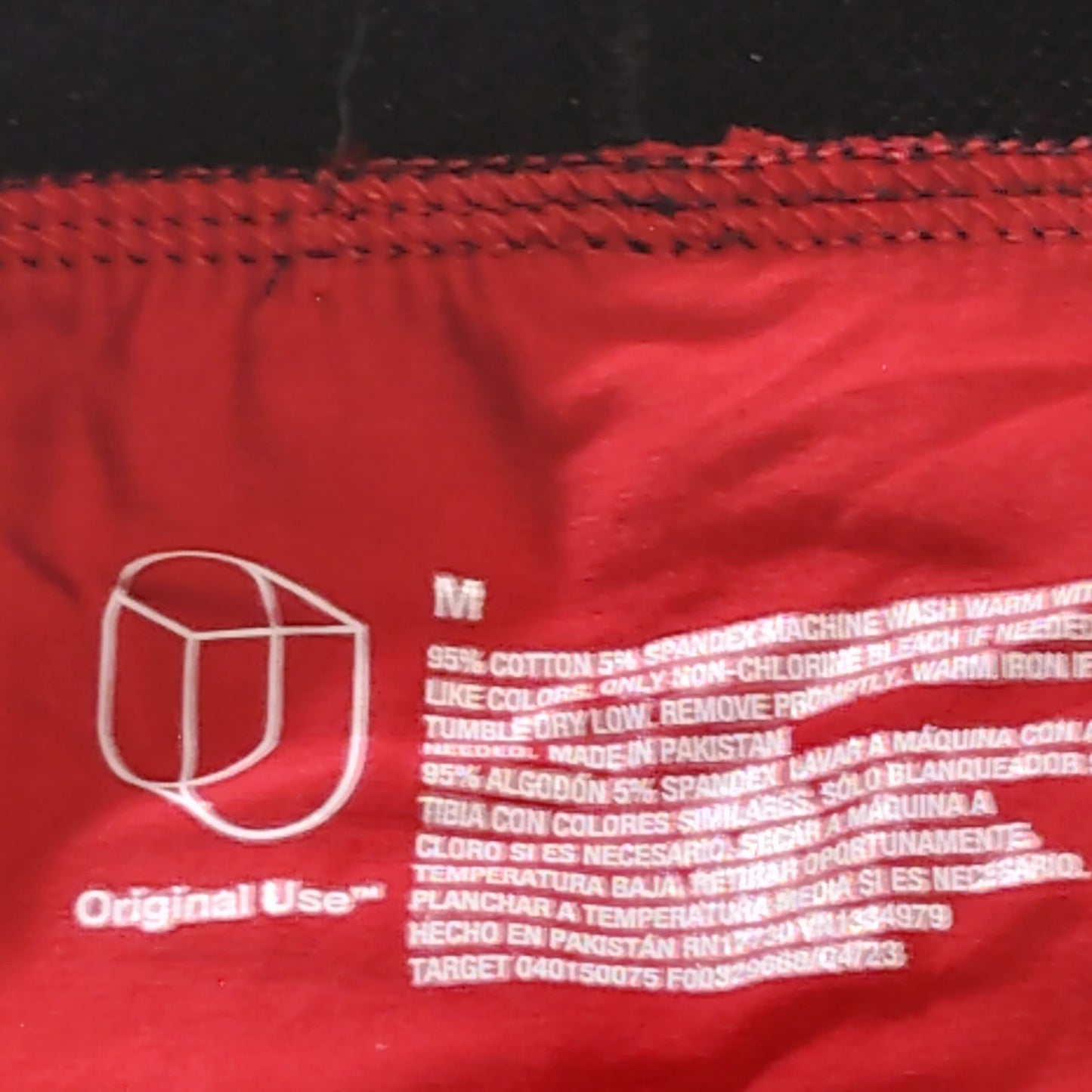 Original Use Boxer Briefs 2‑Pk – Red Solid + Red Paisley Bandana – Medium – NWOT
